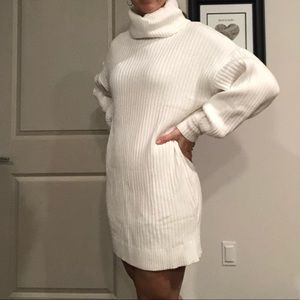 White/Ivory Sweater Dress - Size Small